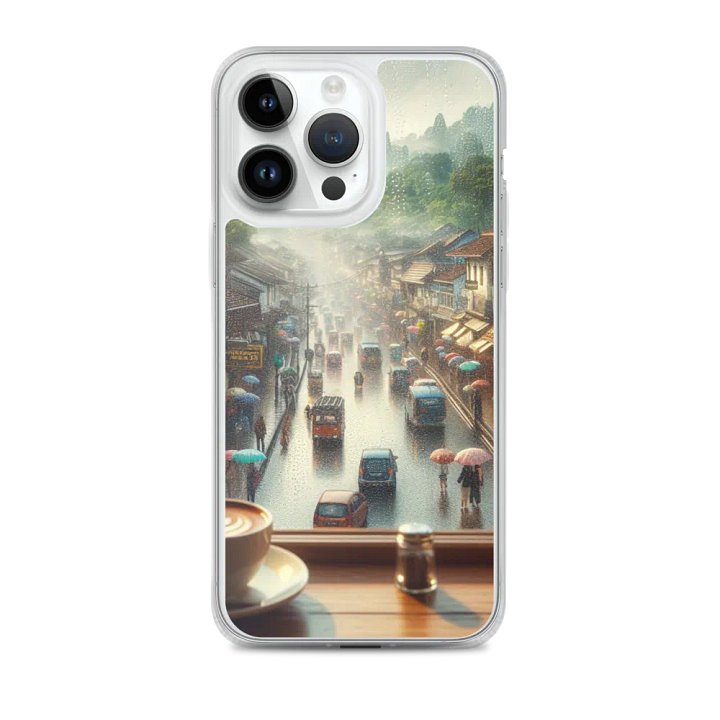 Rainy Day iPhone® MagSafe® Clear Case | Ai Design product image (2)