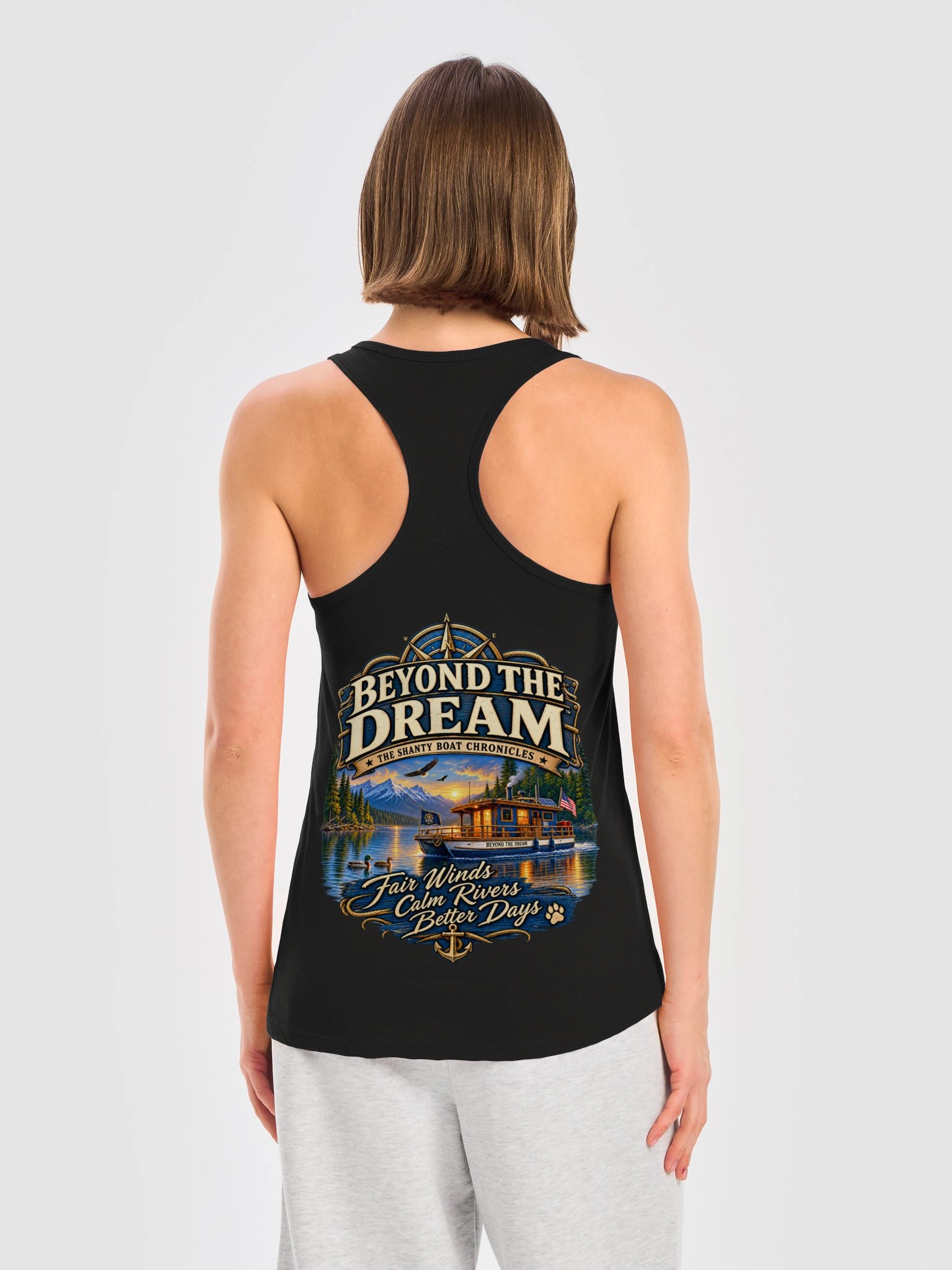 Beyond the Dream Women's Racerback Tank – Black product image (4)