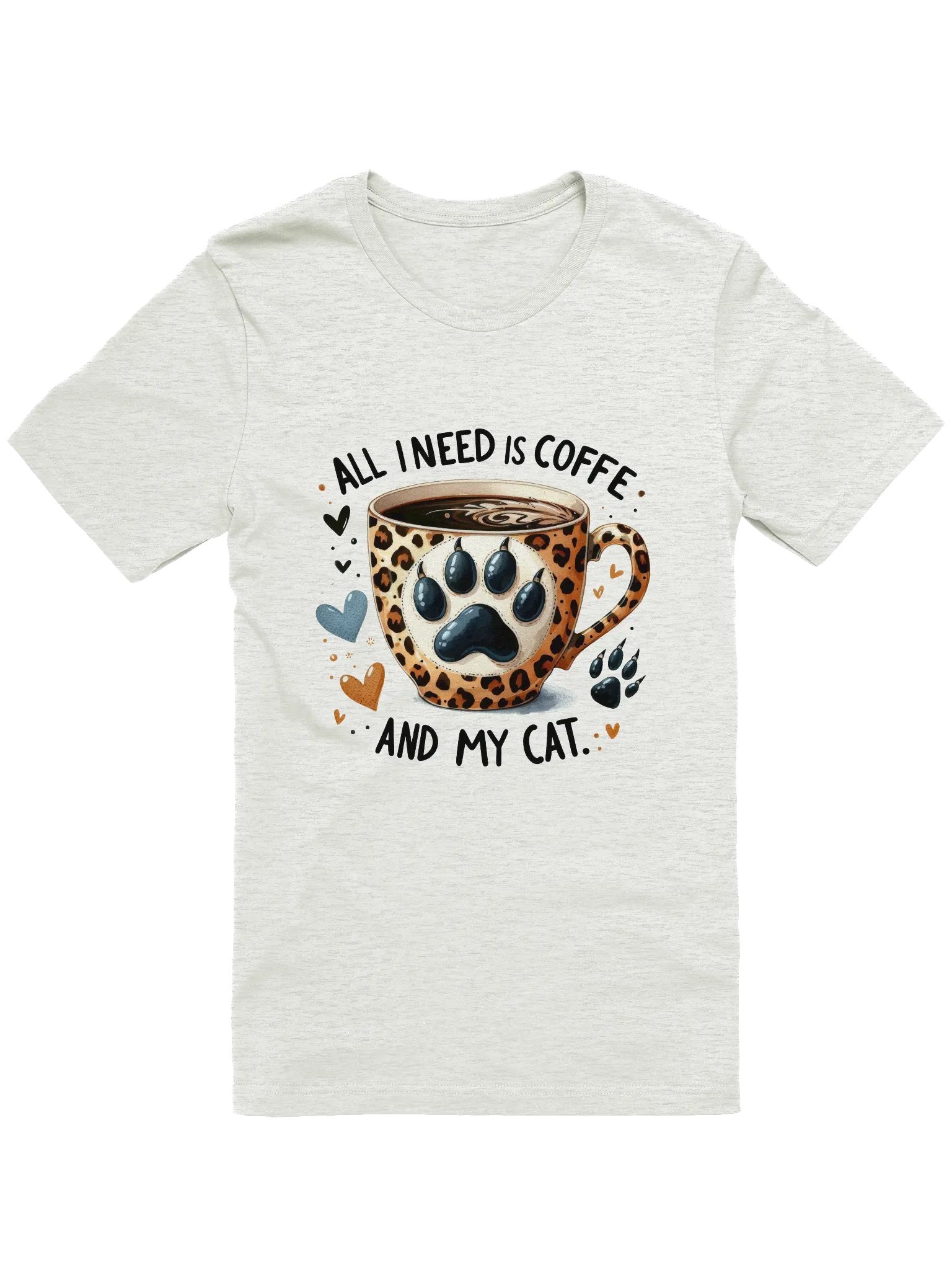 Leopard Print Coffee Lover T-Shirt product image (1)