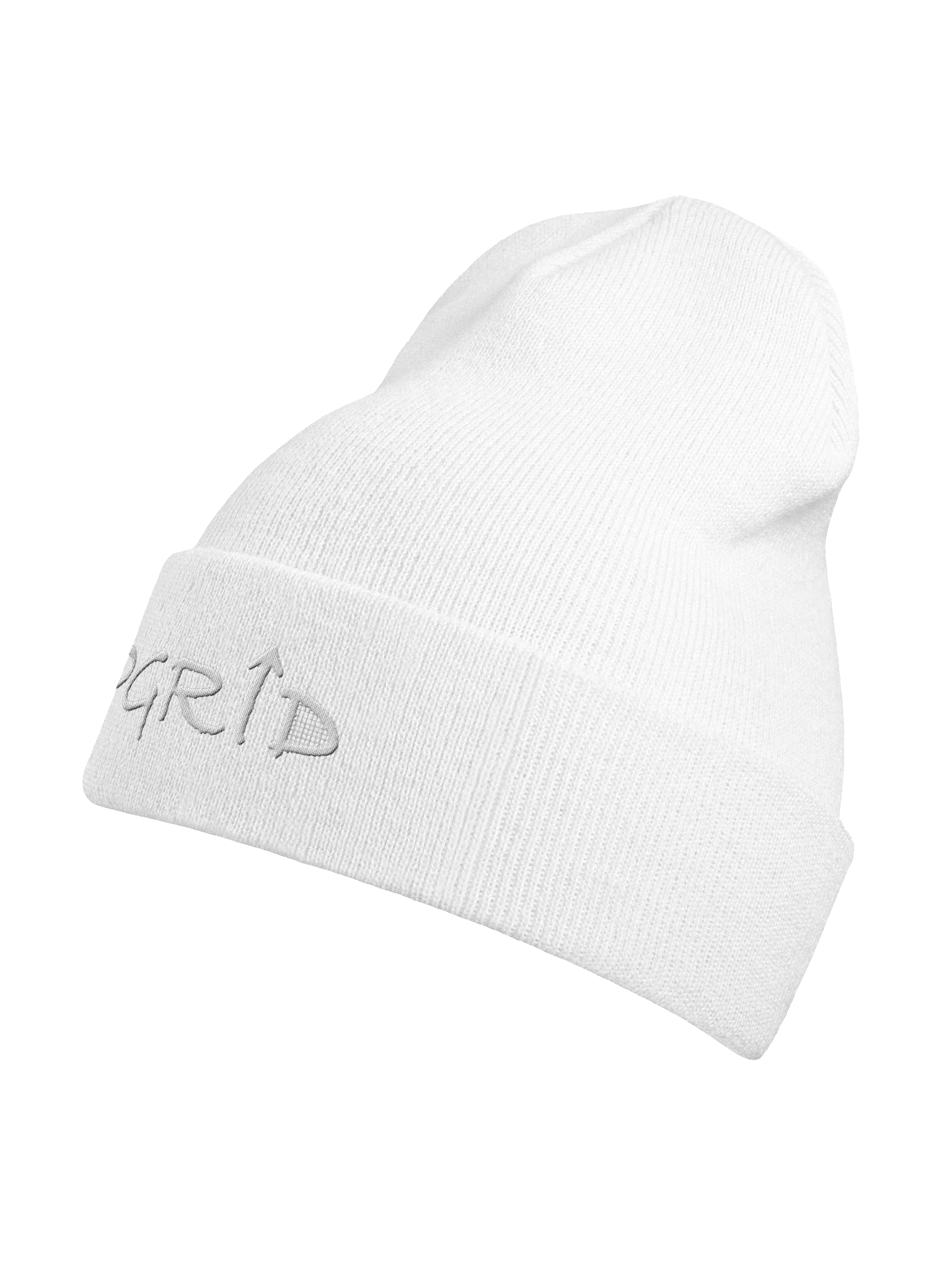 Upgrid White on White Beanie product image (9)