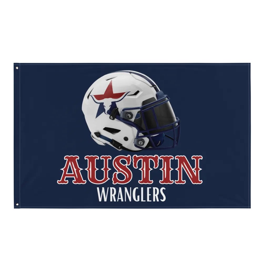 Austin Wranglers Team Flag product image (1)