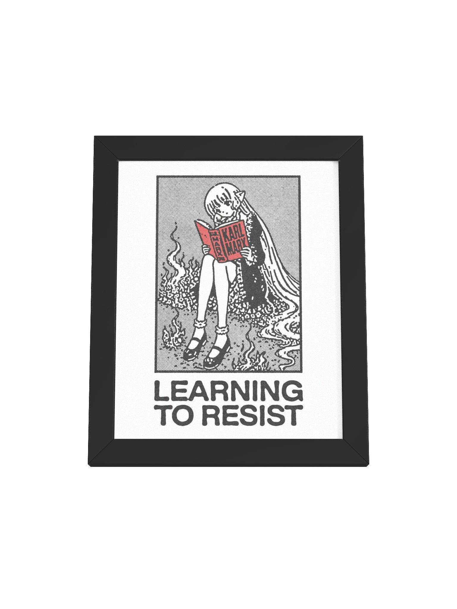 LEARNING TO RESIST ! Framed Print. product image (1)