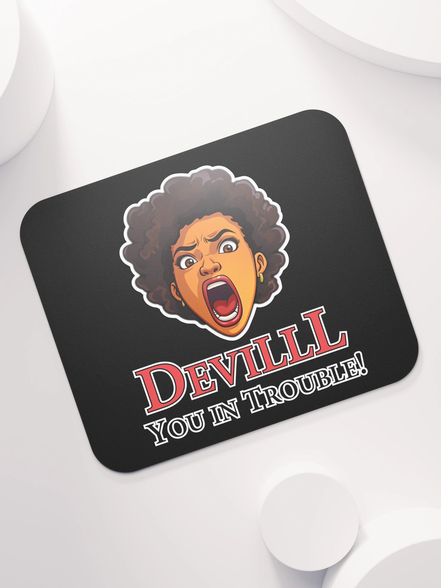 DeviLLL, You in Trouble! Blk Mouse Pad product image (7)