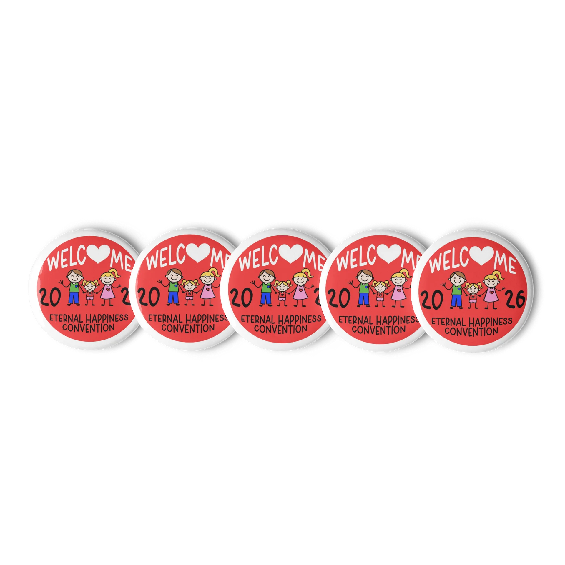 Eternal Happiness Welcome Happy Family Convention Pin product image (2)