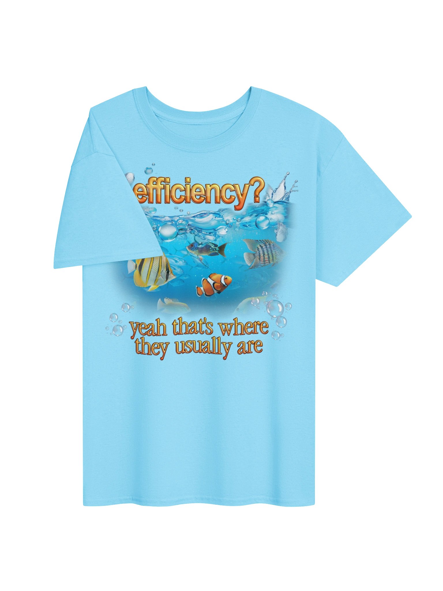 Efficiency Fish Pun T-shirt product image (7)