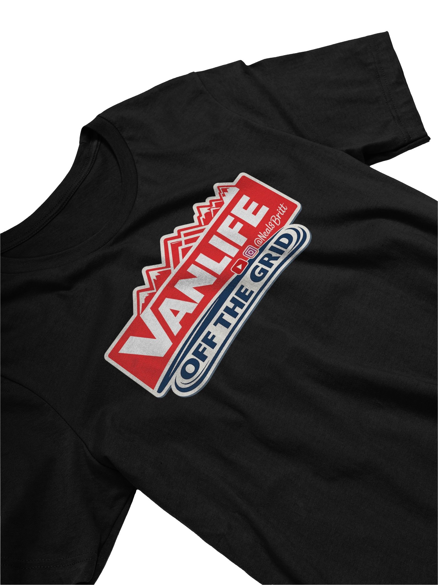 Vanlife - Off the Grid Black Tee product image (3)
