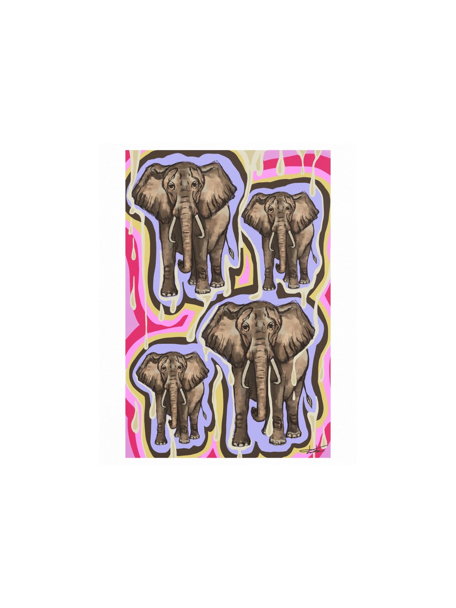 "Elephant" Mini Poster | Lucky Charms Collection product image (1)