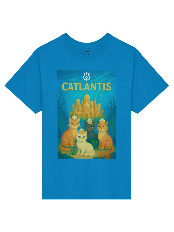 Catlantis Cat Parody Boxy Fit Unisex T-Shirt product image (13)