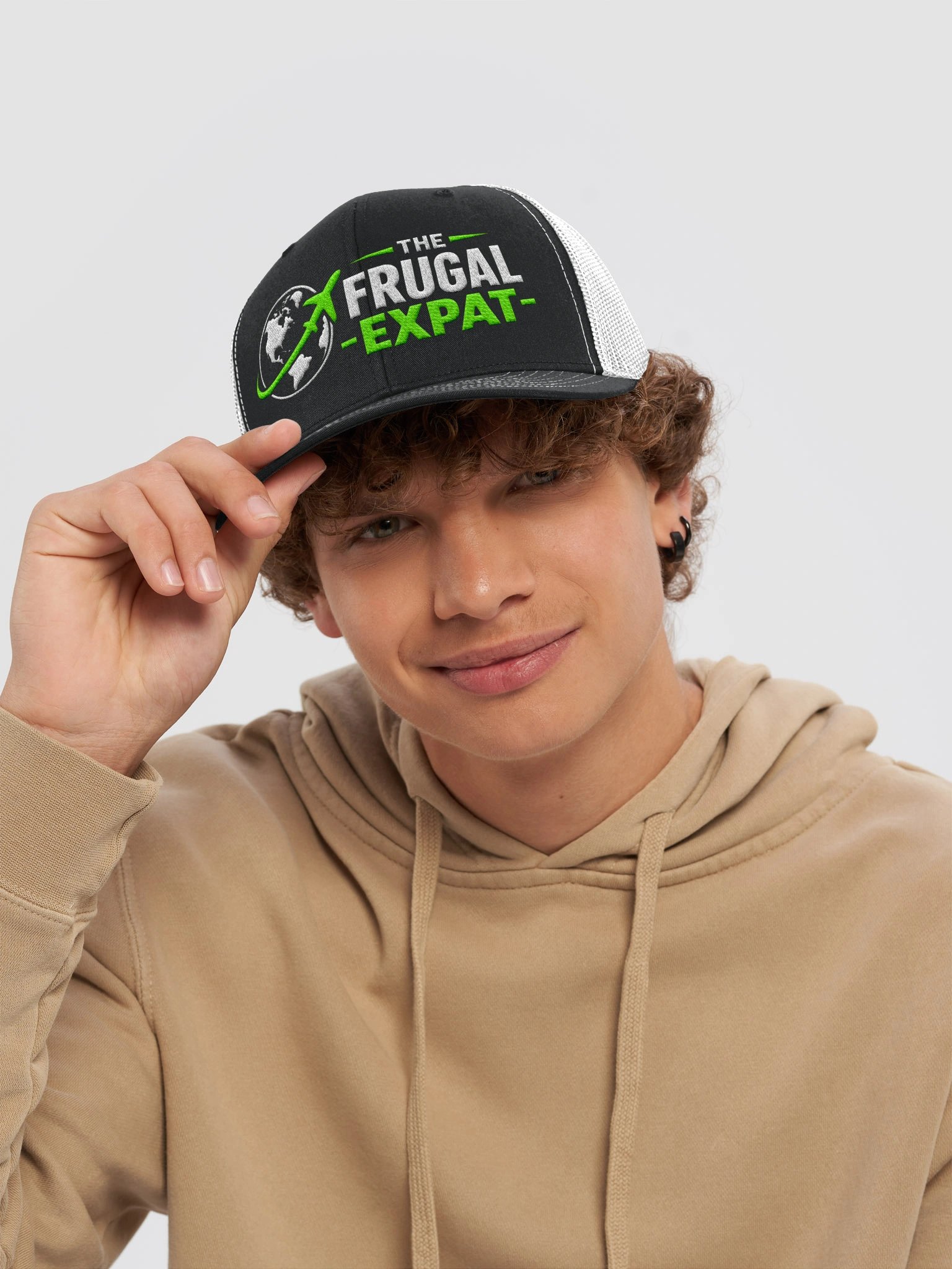 The Frugal Expat Trucker Hat product image (6)