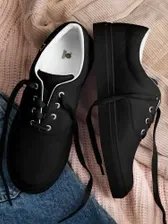LM Origin™ Stealth Black Sneakers | Unisex Canvas Shoes product image (3)
