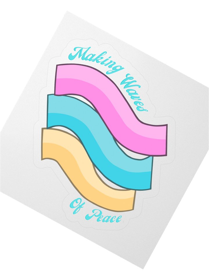 Peace Wave Making Waves of Peace Sticker product image (2)