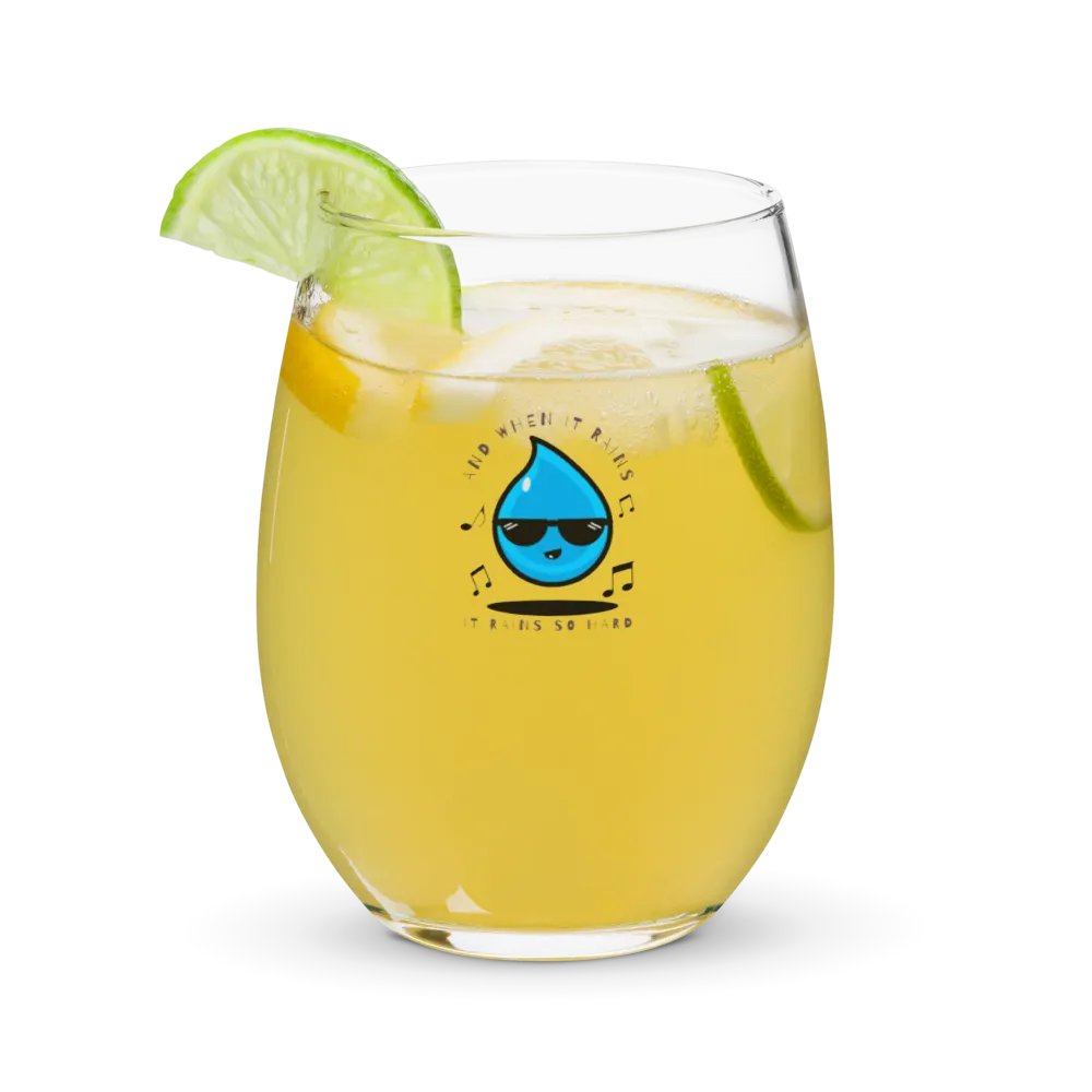 And When It Rains Wine Glass product image (9)