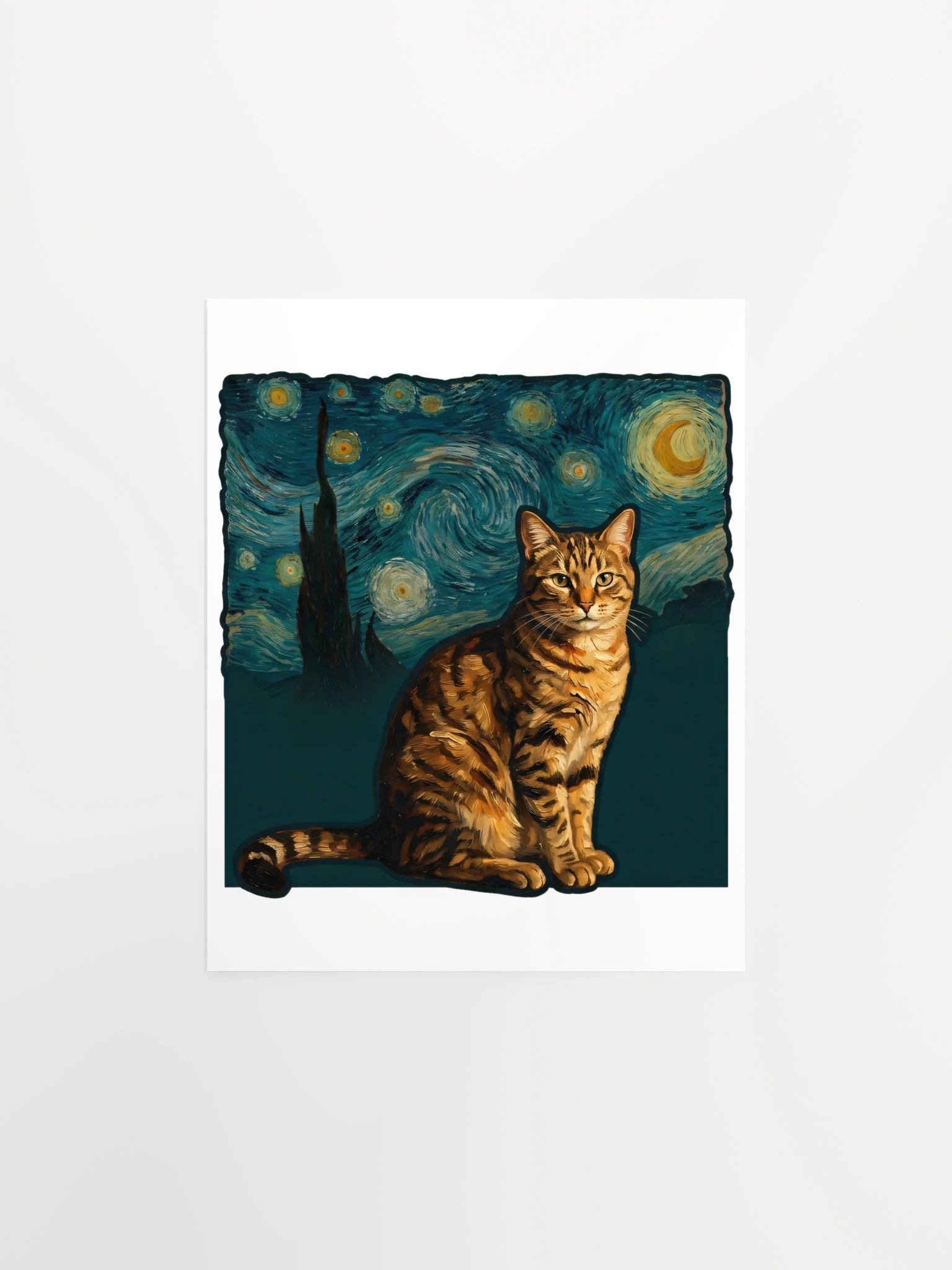Starry Night Tabby Poster product image (25)