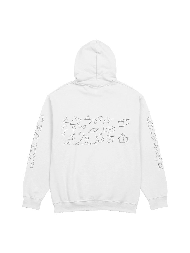 DMZ Sketch Hoodie Black on White product image (2)