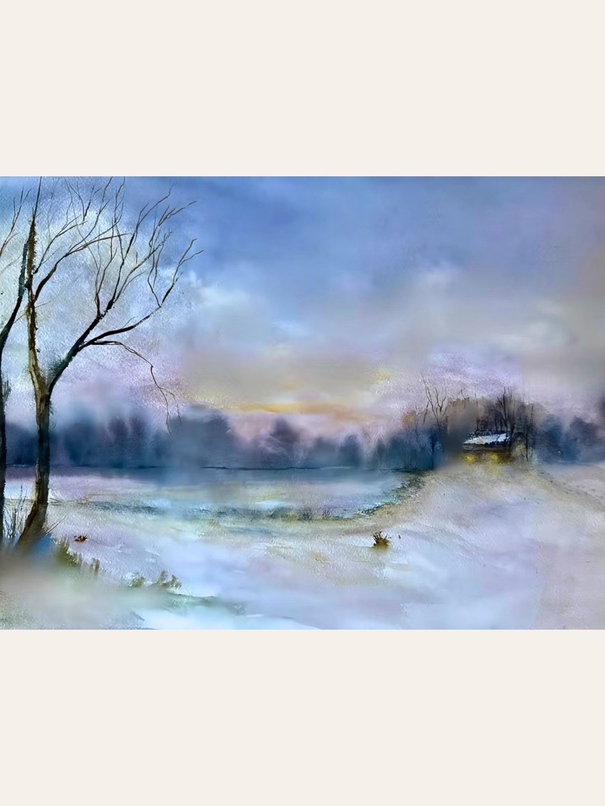 Fleeting Light – Original Watercolor Art, Blue Ridge Mountains product image (1)