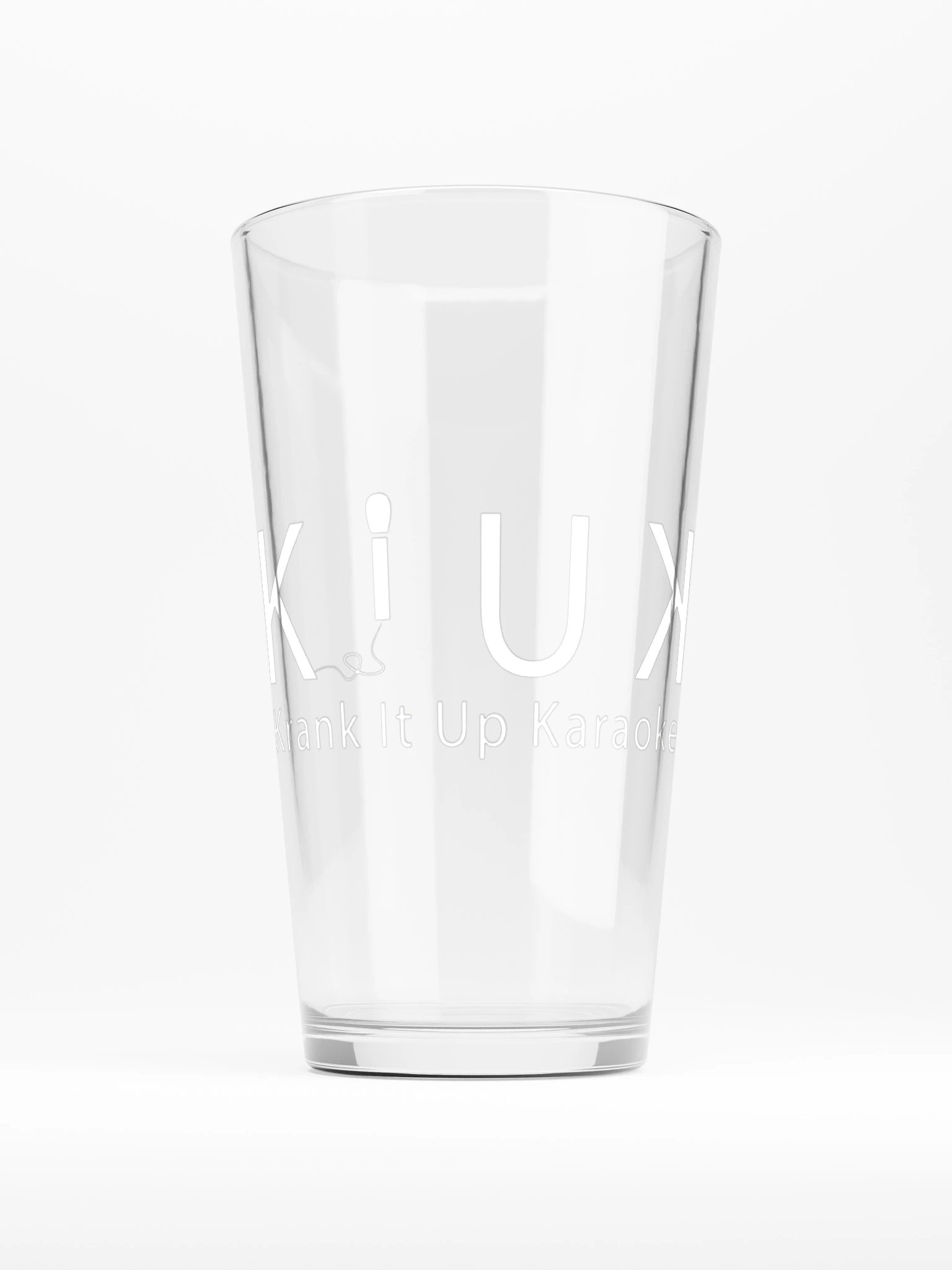 KIUK Shaker Pint Glass — Word Logo product image (1)
