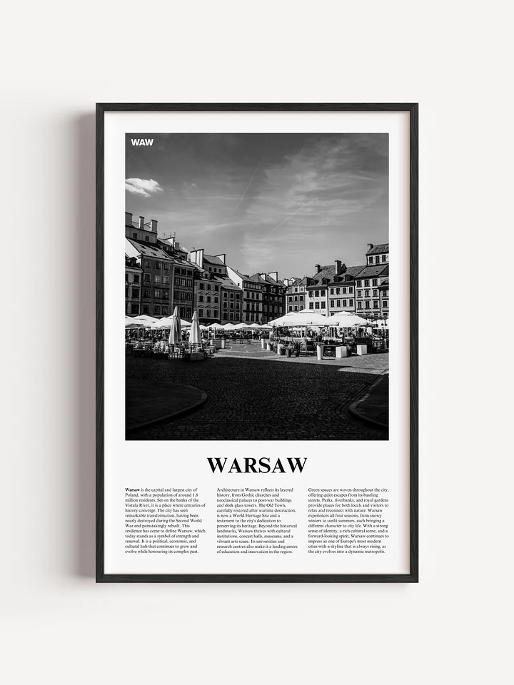 Warsaw 03 Newspaper Poster | Framed product image (1)