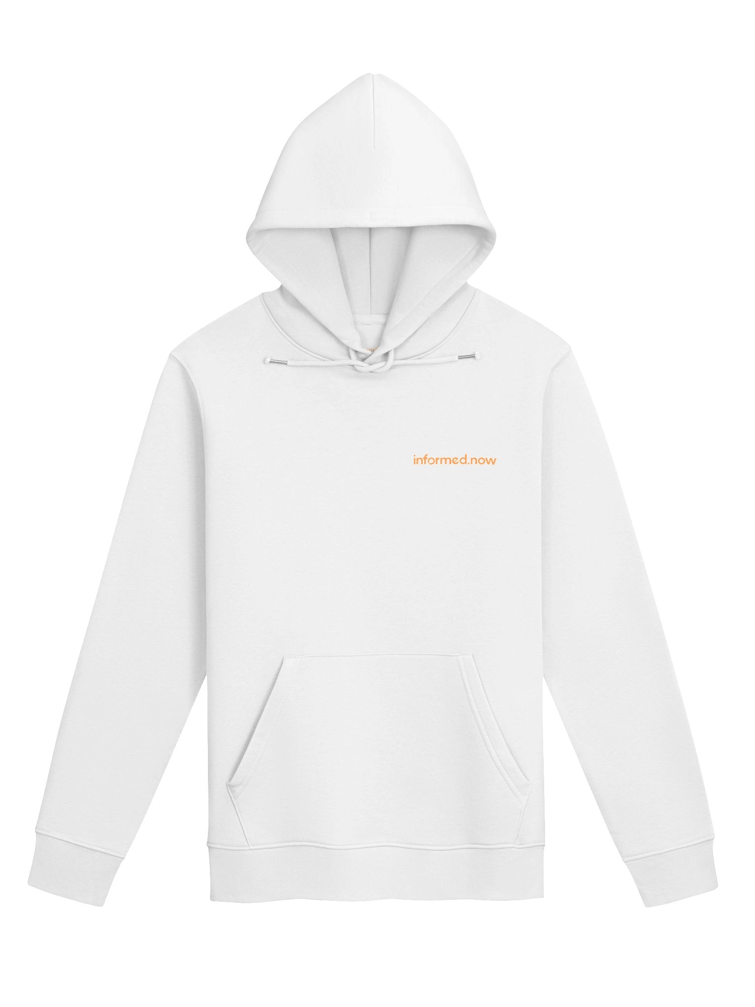 informed.now Unisex Eco Hoodie (White) product image (1)