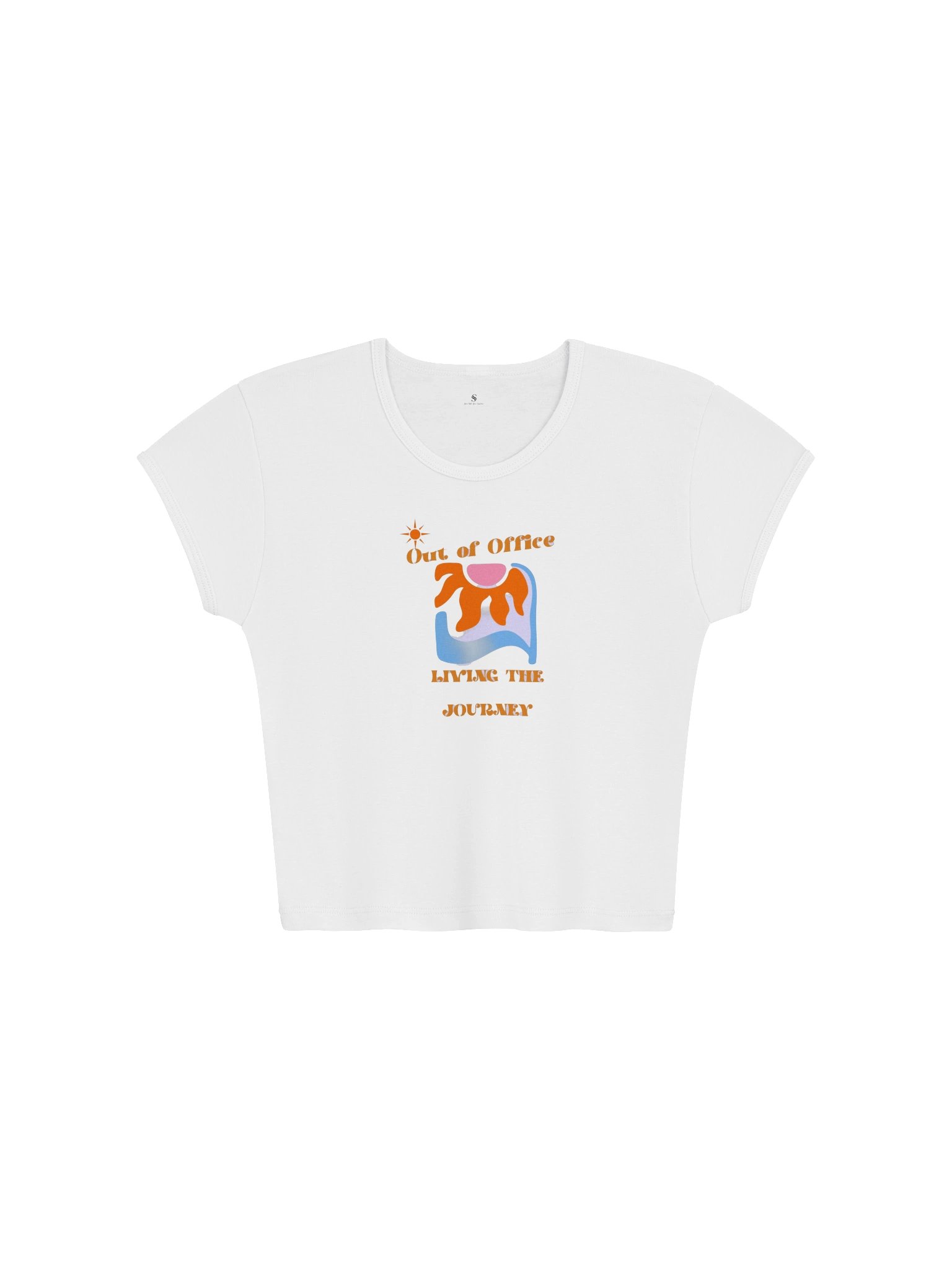Out, or Office Journey Crop Tee product image (5)