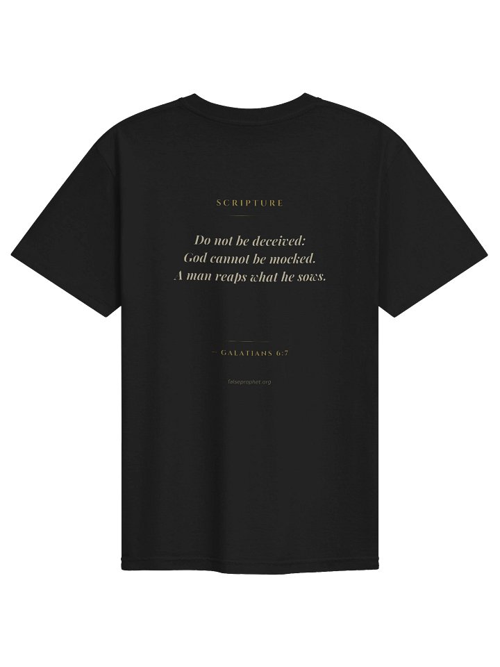 Galatians 6:7/Do Not Be Deceived T-Shirt (Black) product image (1)