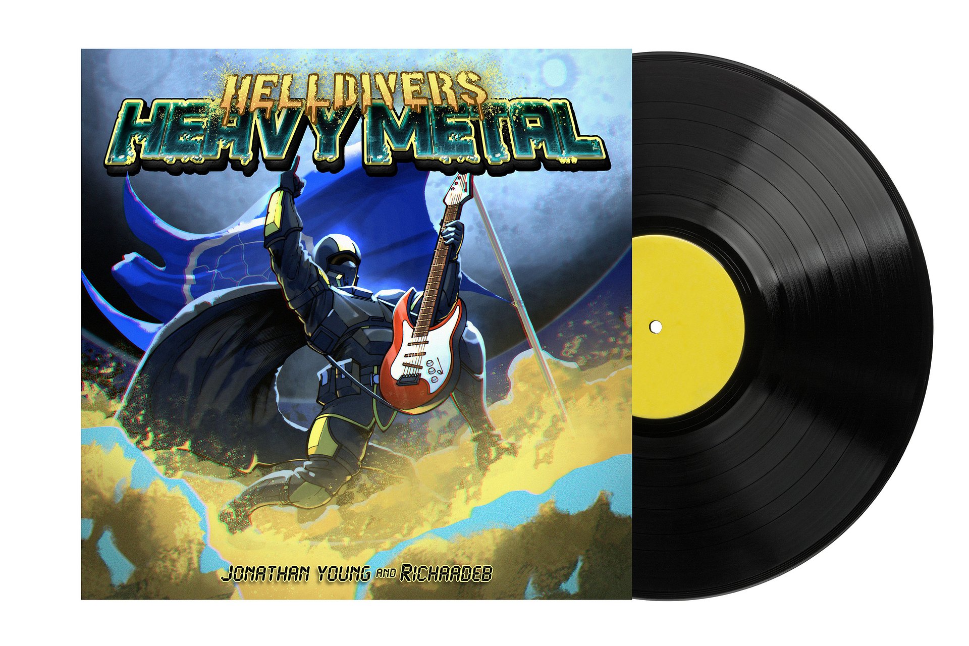 Signed Vinyl - Helldivers Heavy Metal product image (1)