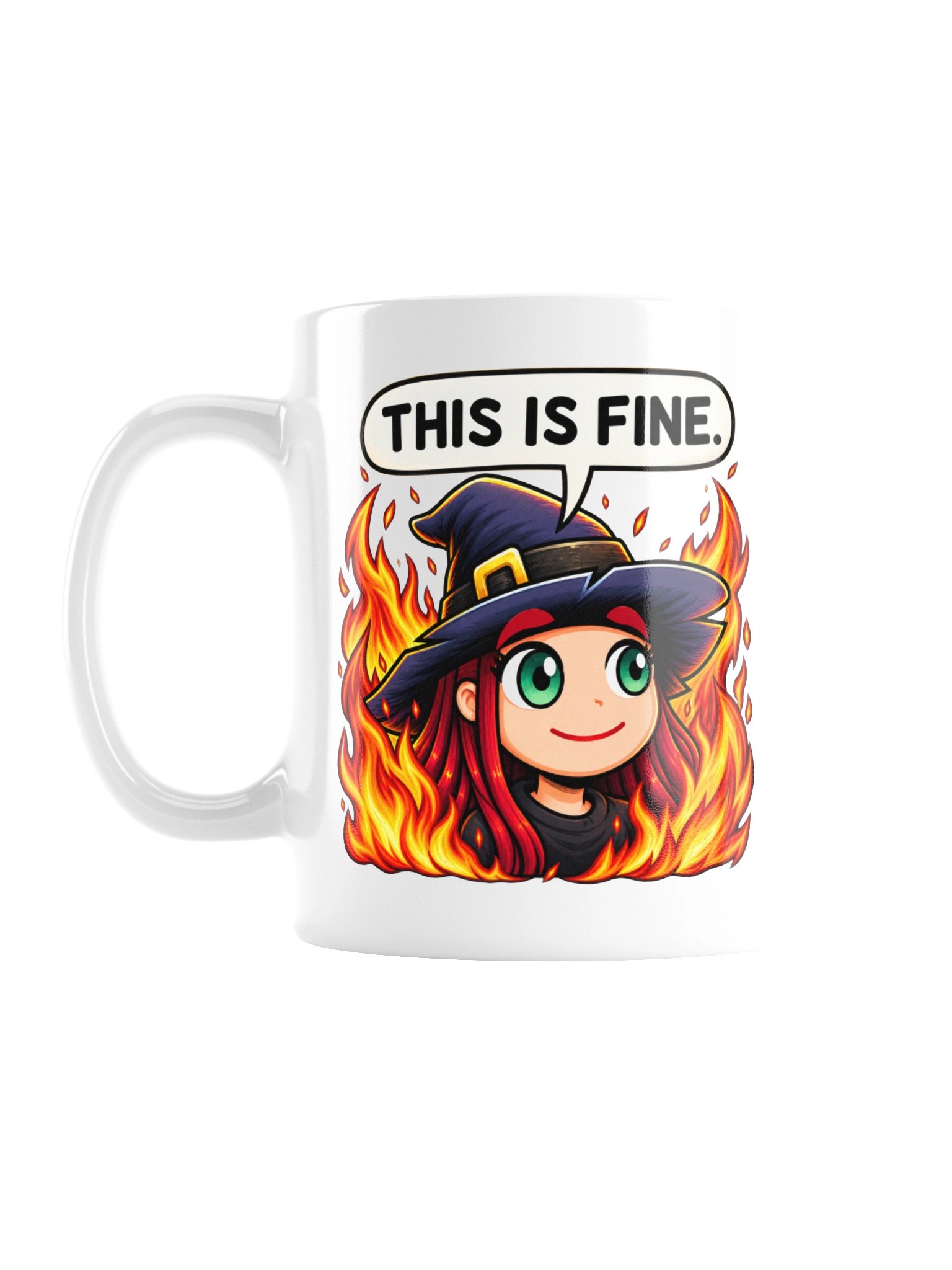 This Is Fine Mug L/R Handed product image (1)