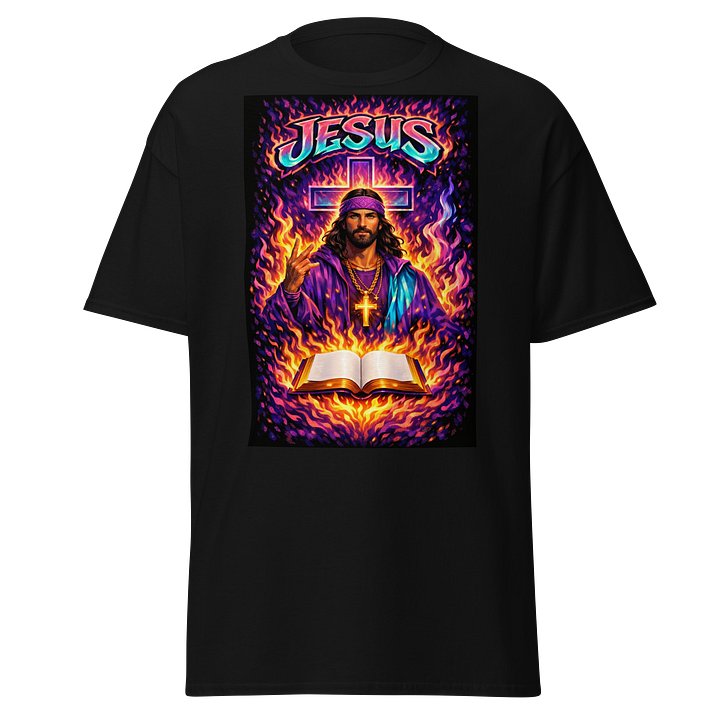 Neon Jesus Fire & Cross Tee product image (1)