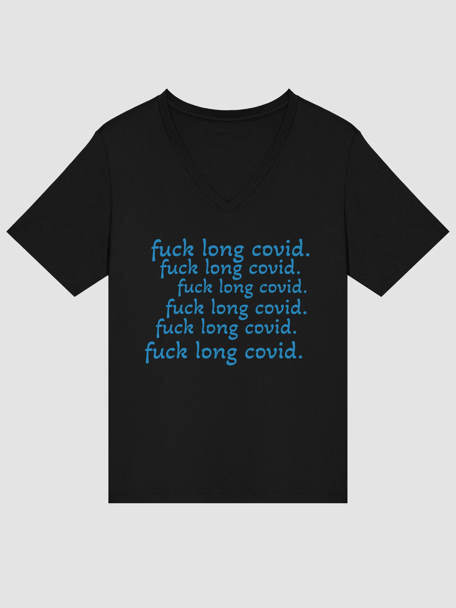 F*ck Long Covid Relaxed V-Neck Tee product image (14)