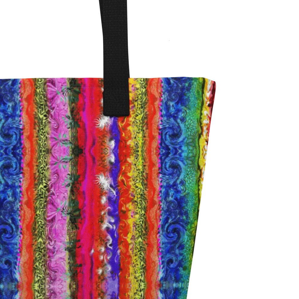 Boho colorful Stripes Tote Bag product image (4)