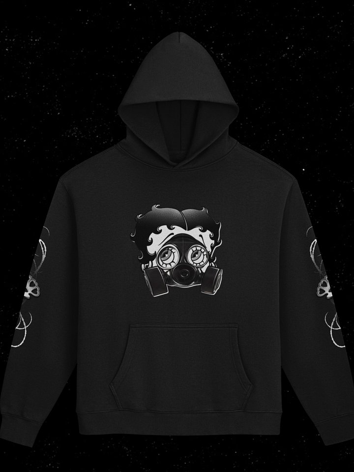 6ixblades Boop Gas Mask Hoodie product image (1)