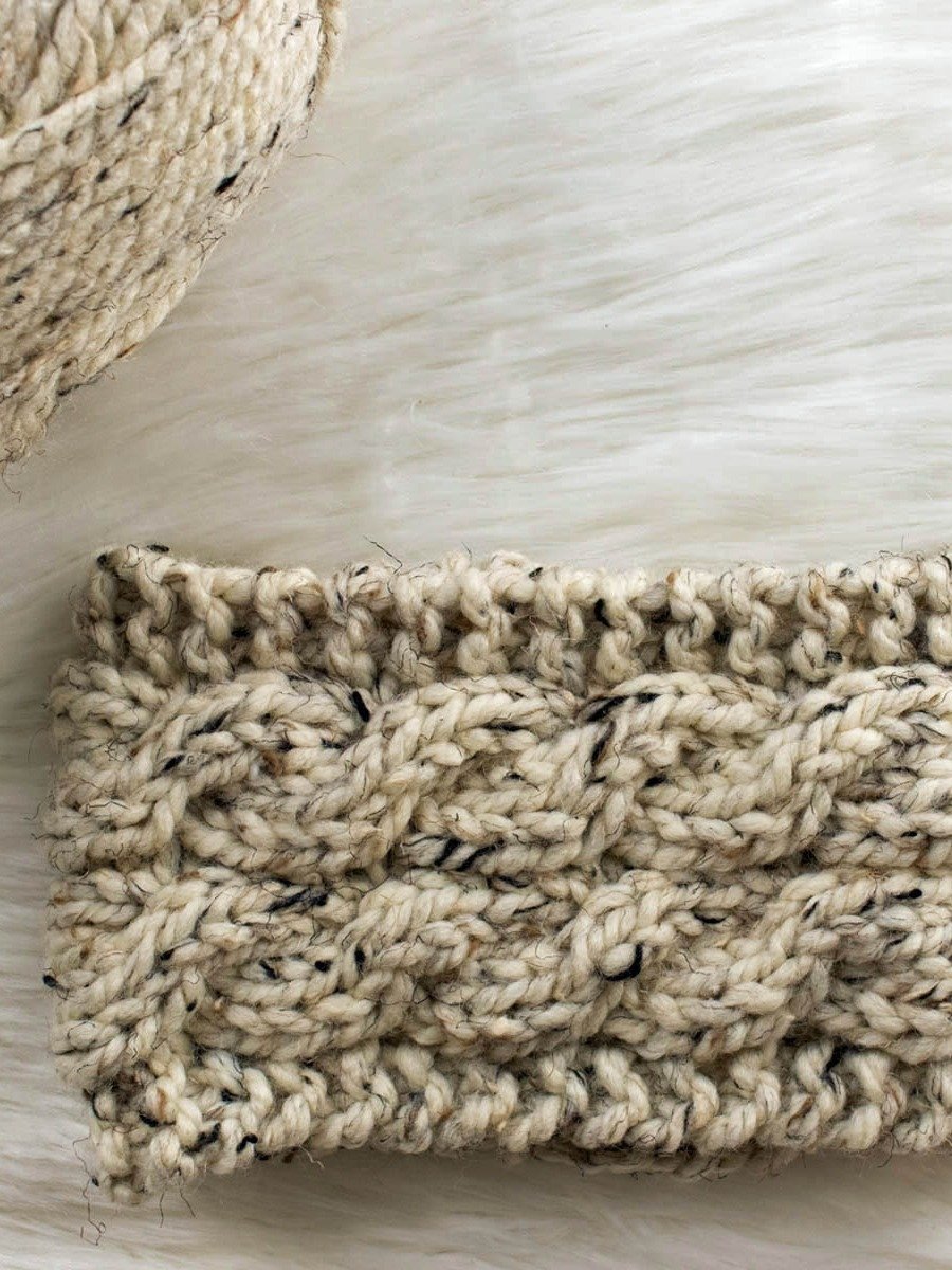 3-Hour Double Cable Knit Headband - Happy Heart product image (1)