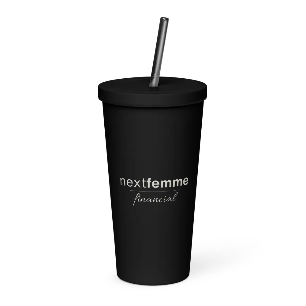 Insulated Tumbler Collection with Straw in Light Beige Logotype product image (1)