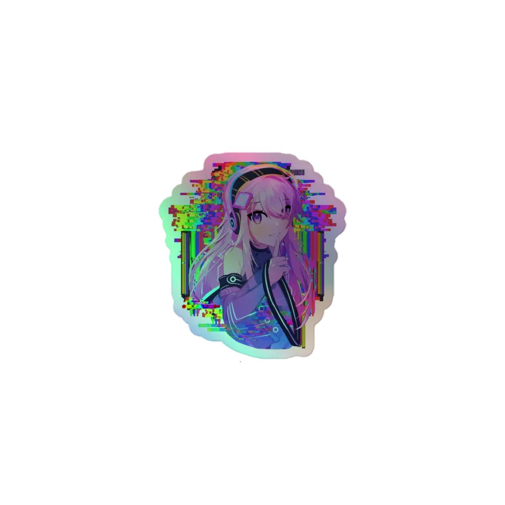 Updated Akheera Sticker (with background, holographic) product image (1)
