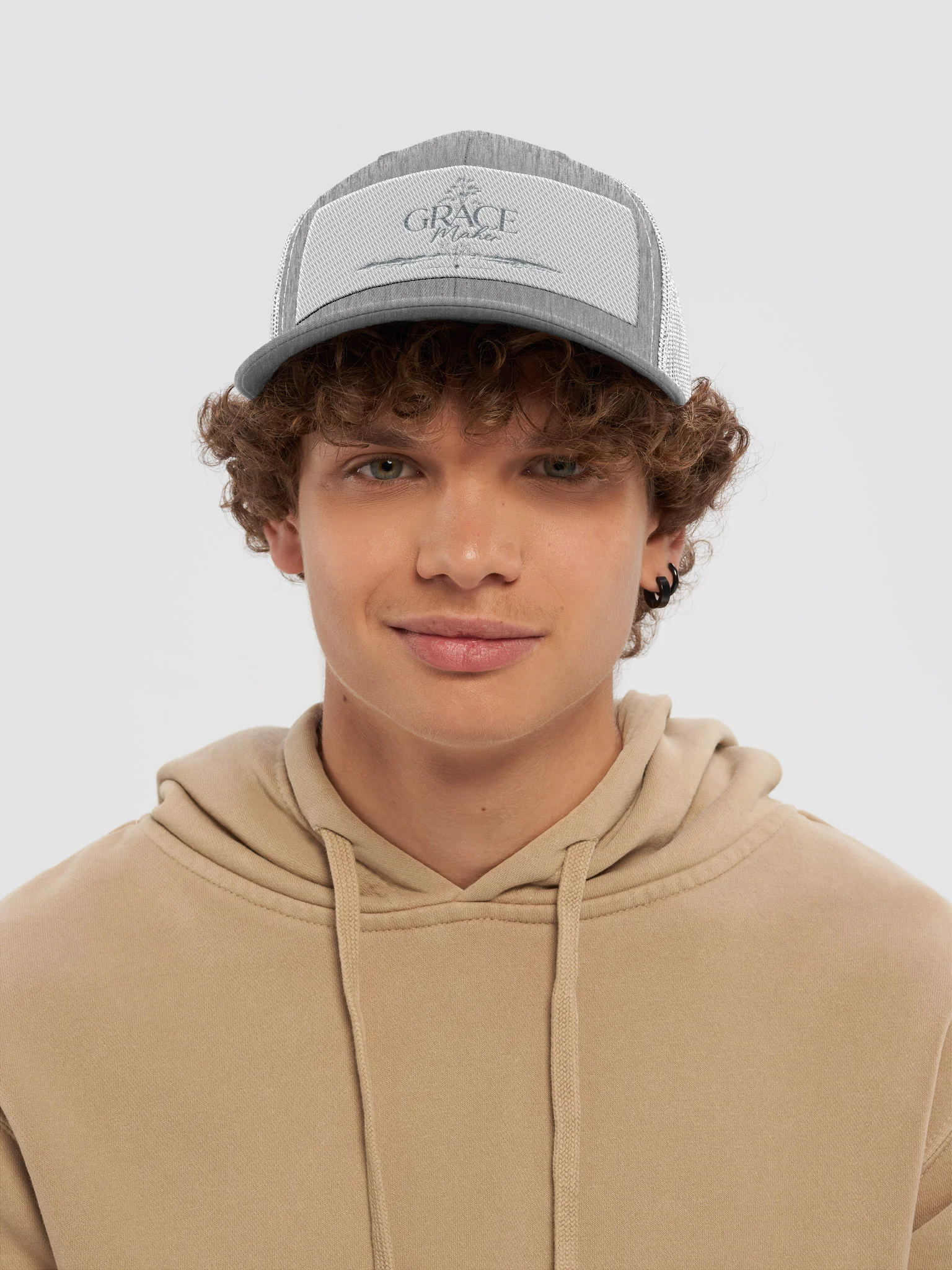 Heather & White Trucker Hat product image (5)