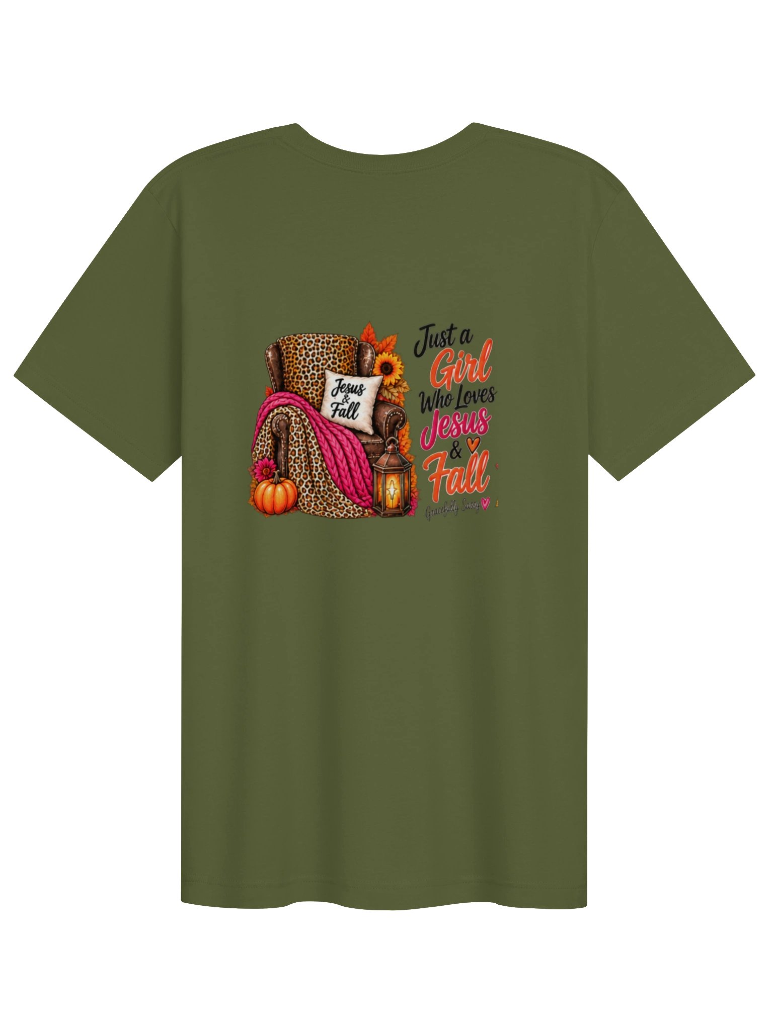 Just a Girl Who Loes Jesus & Fall - Fall Faith Tee product image (6)