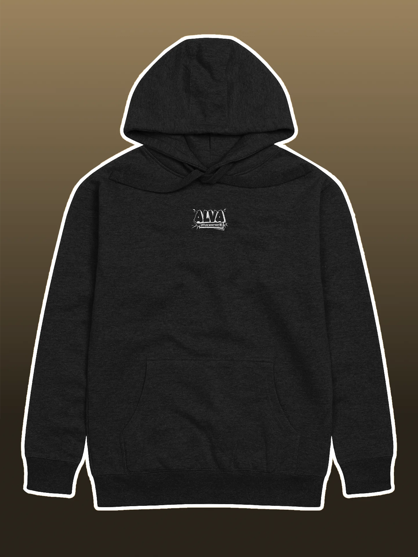 Alva Basic Hoodie - Dark Color / White Logo product image (2)