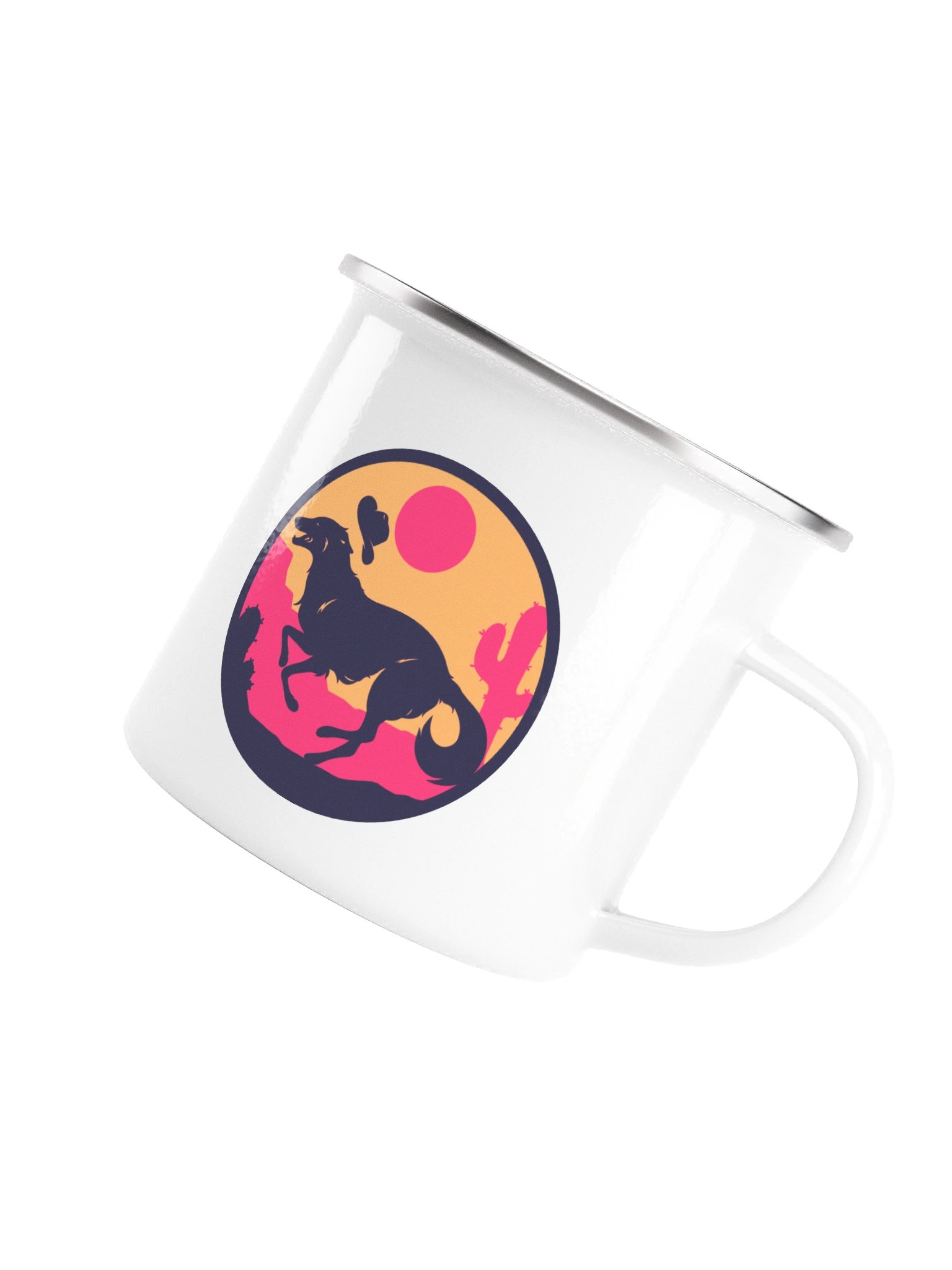 Silhouette Series: Happy Trails - Enamel Mug product image (5)