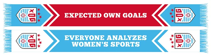 xOG "Everyone analyzes women's sports" scarf (2026) product image (1)