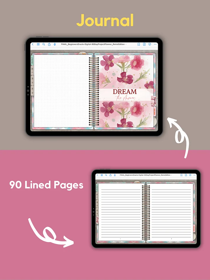 The 90-Day Project Planner & Beginner's Oracle: Retro Edition product image (1)