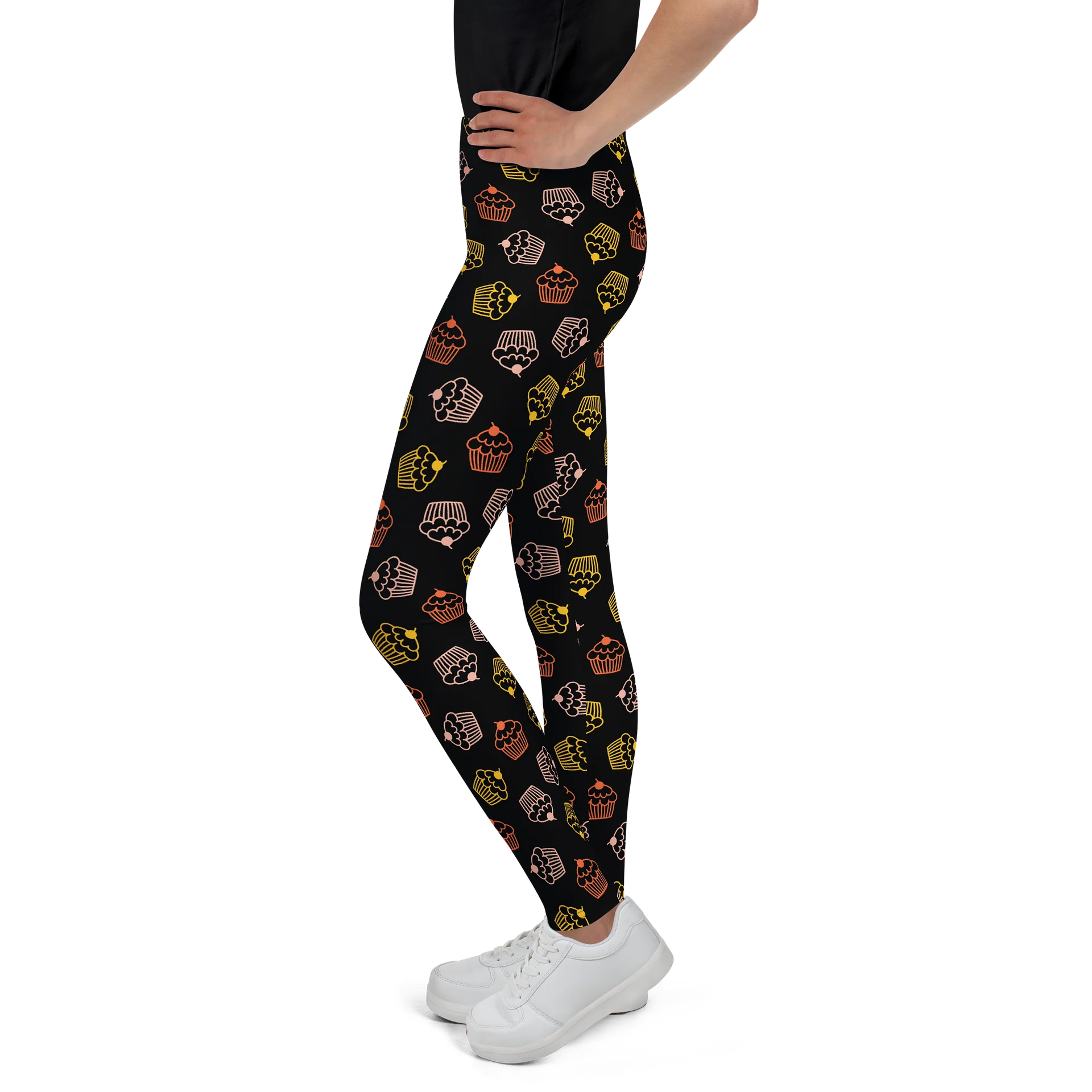 Colorful Whimsical Cupcakes Youth Leggings product image (3)