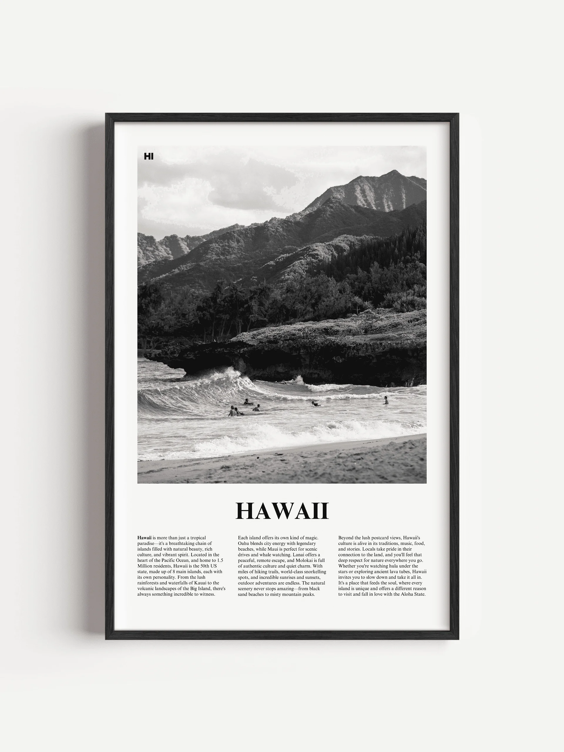 Hawaii 01 Newspaper Poster product image (1)