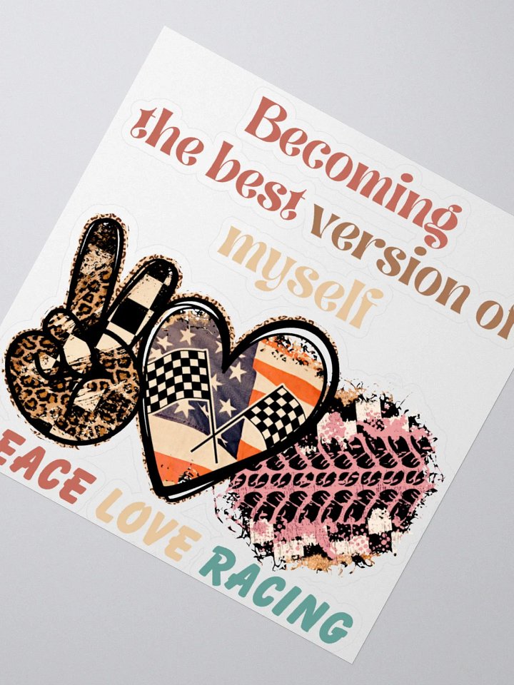 Peace, Love, Racing Sticker Pack product image (2)
