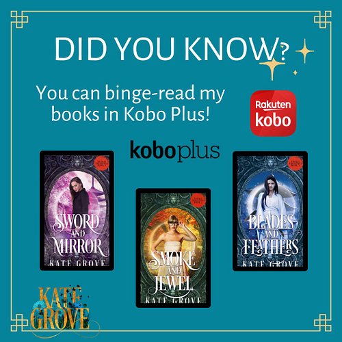 Did you know that you can binge-read my books in Kobo Plus? Actually, #Kobo decided to feature my books this month! I'll tell...