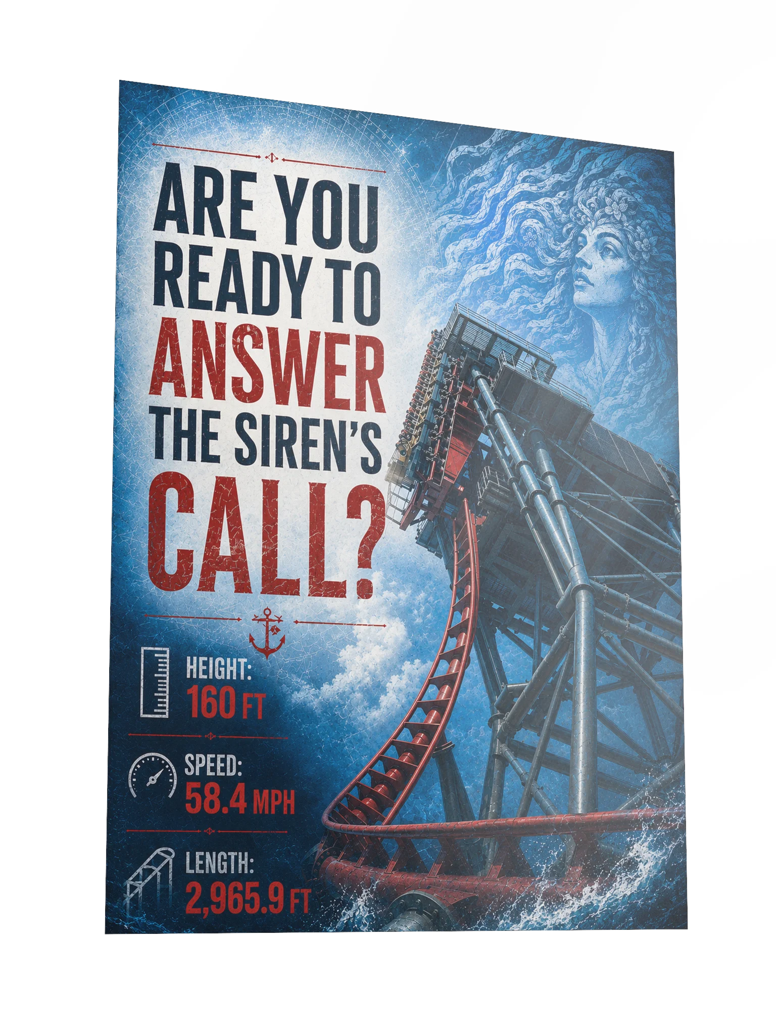 Answer the Siren's Call — Coaster Poster | 18x24" product image (3)