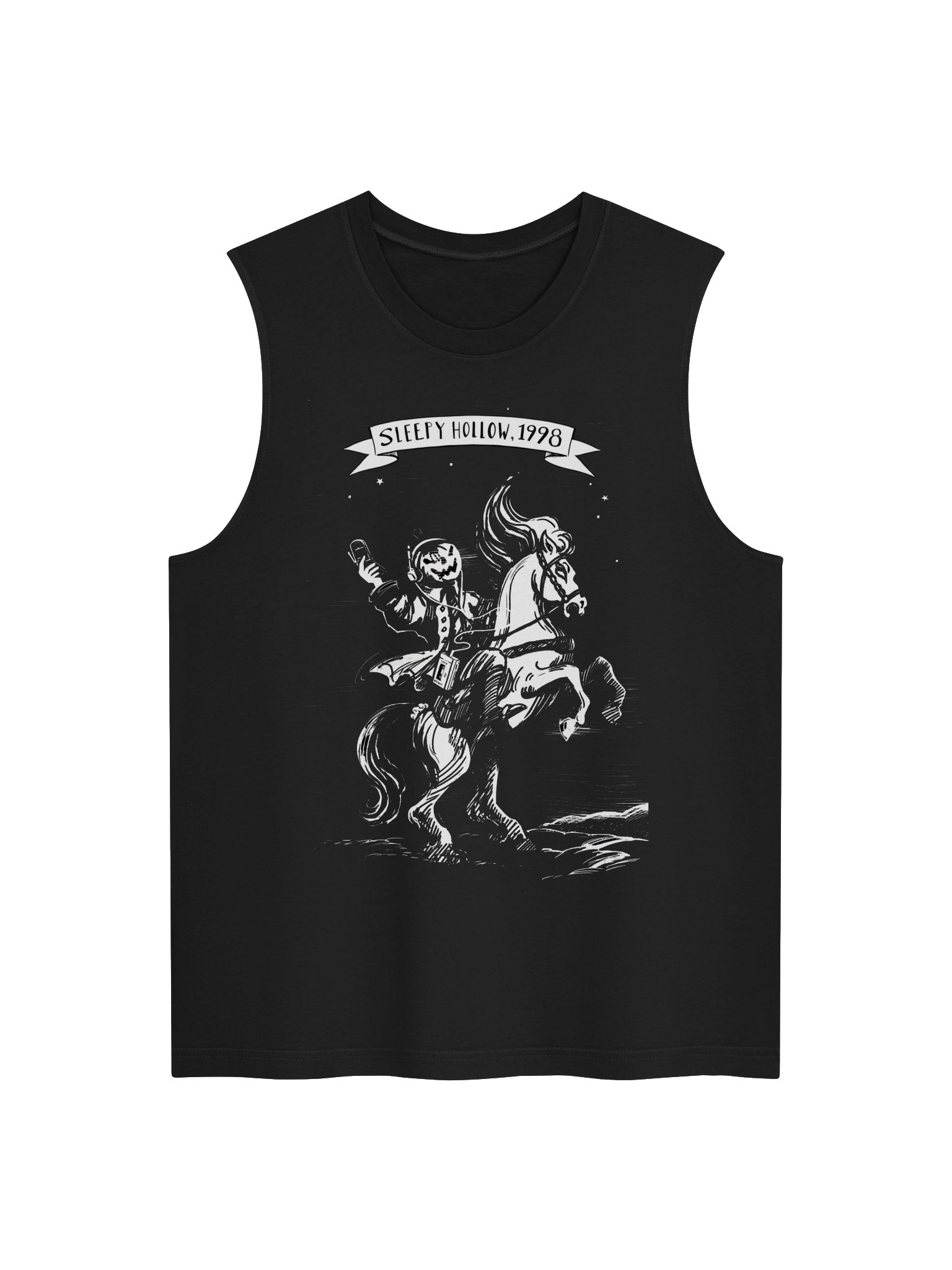 “Sleepy Hollow, 1998” Woodcut Muscle Tank product image (1)