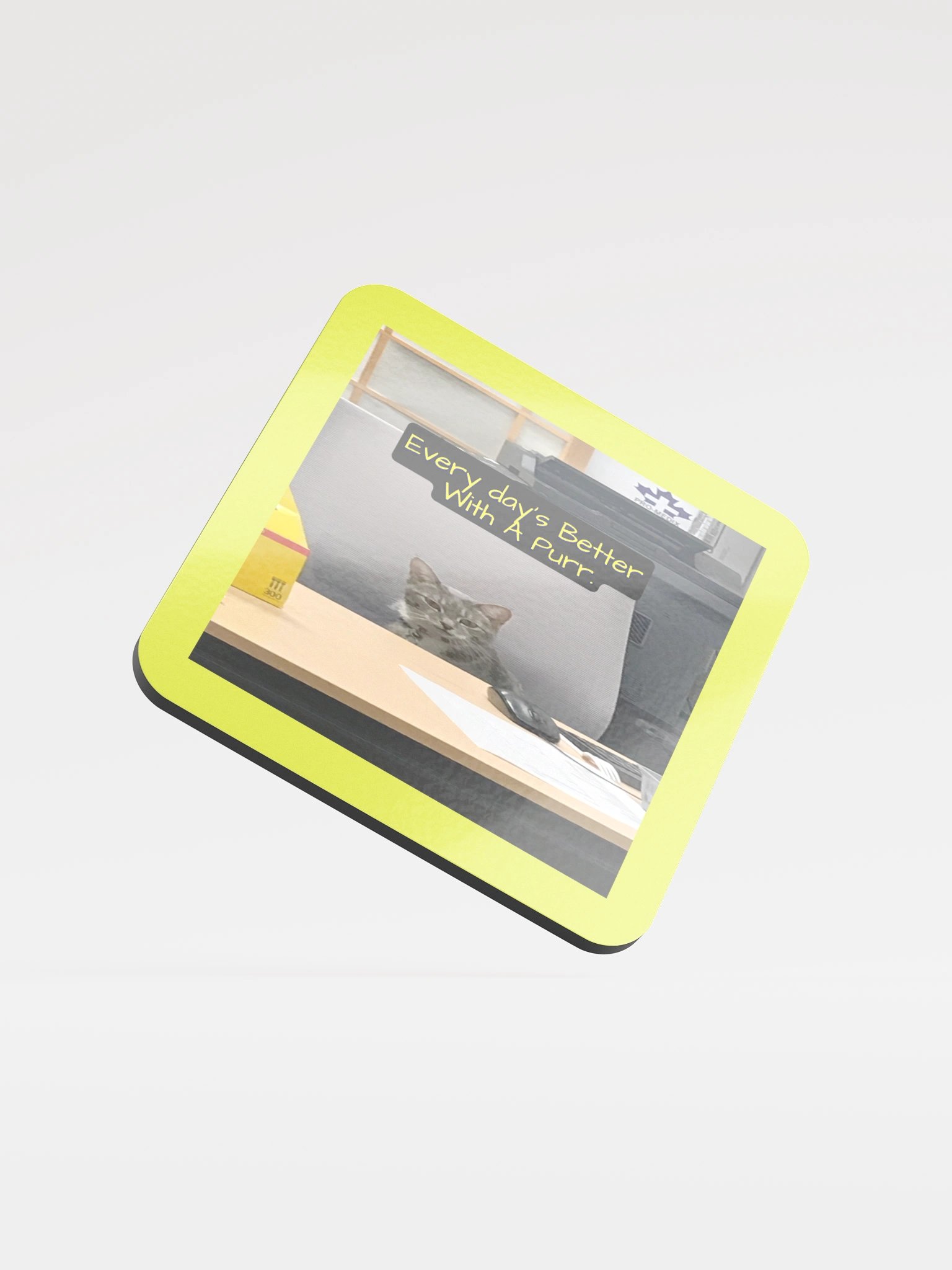 Purrfect Office Coaster product image (1)