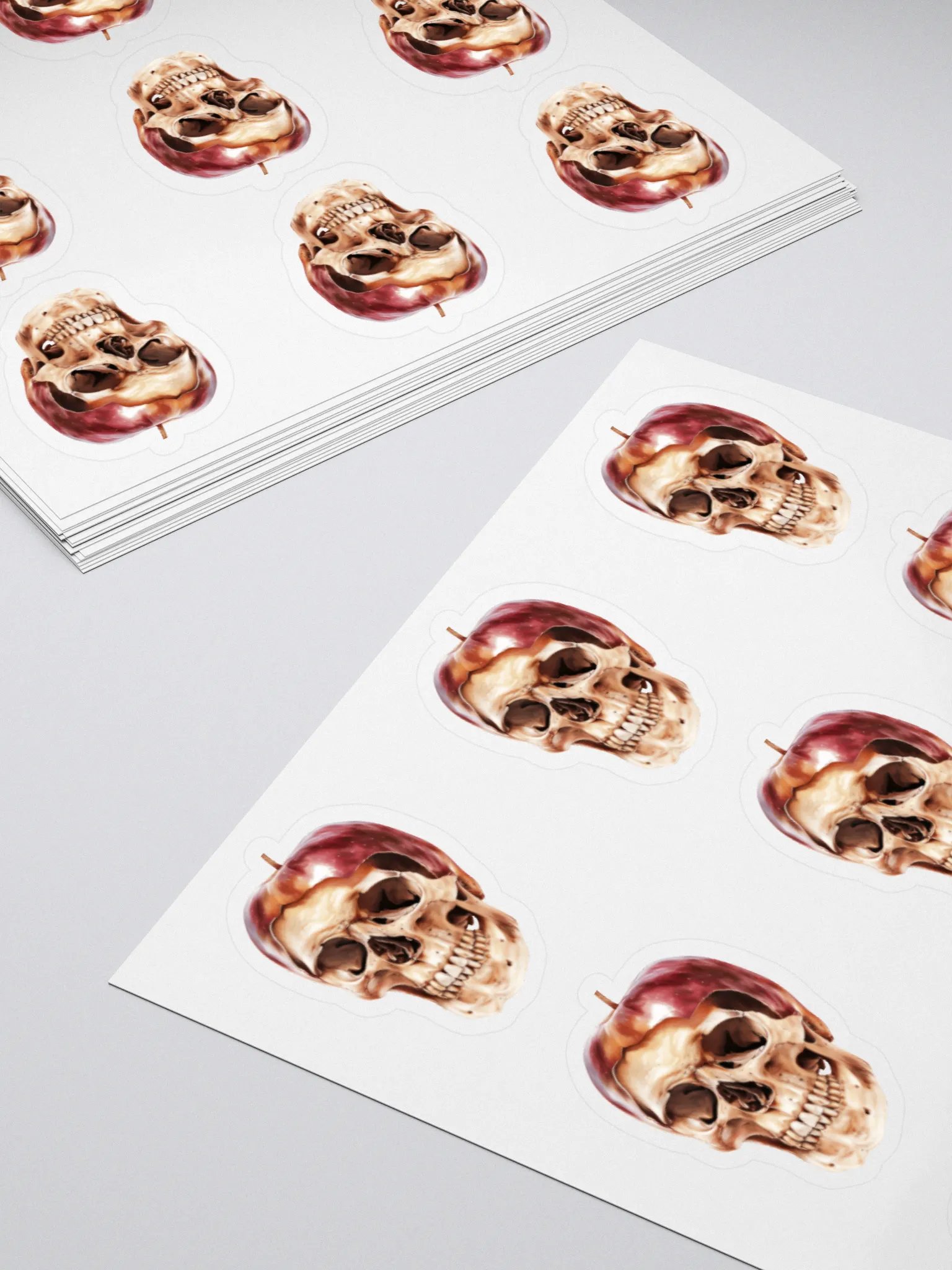 Surreal Apple Skull Sticker product image (4)