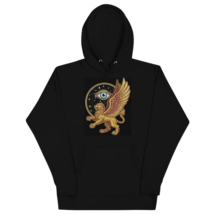 Mythical Griffin Embroidered Patch Hoodie product image (2)