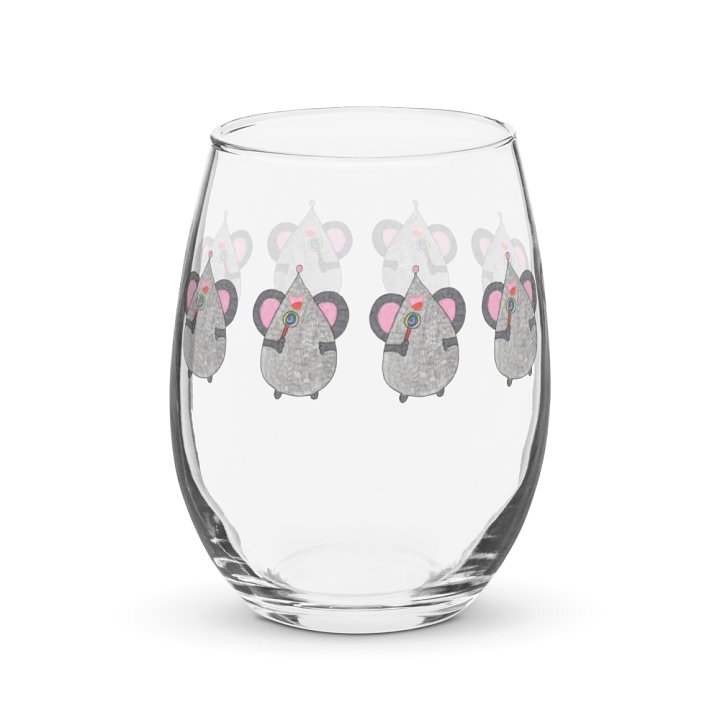 Lollipop mouse Stemless Wine Glass product image (1)