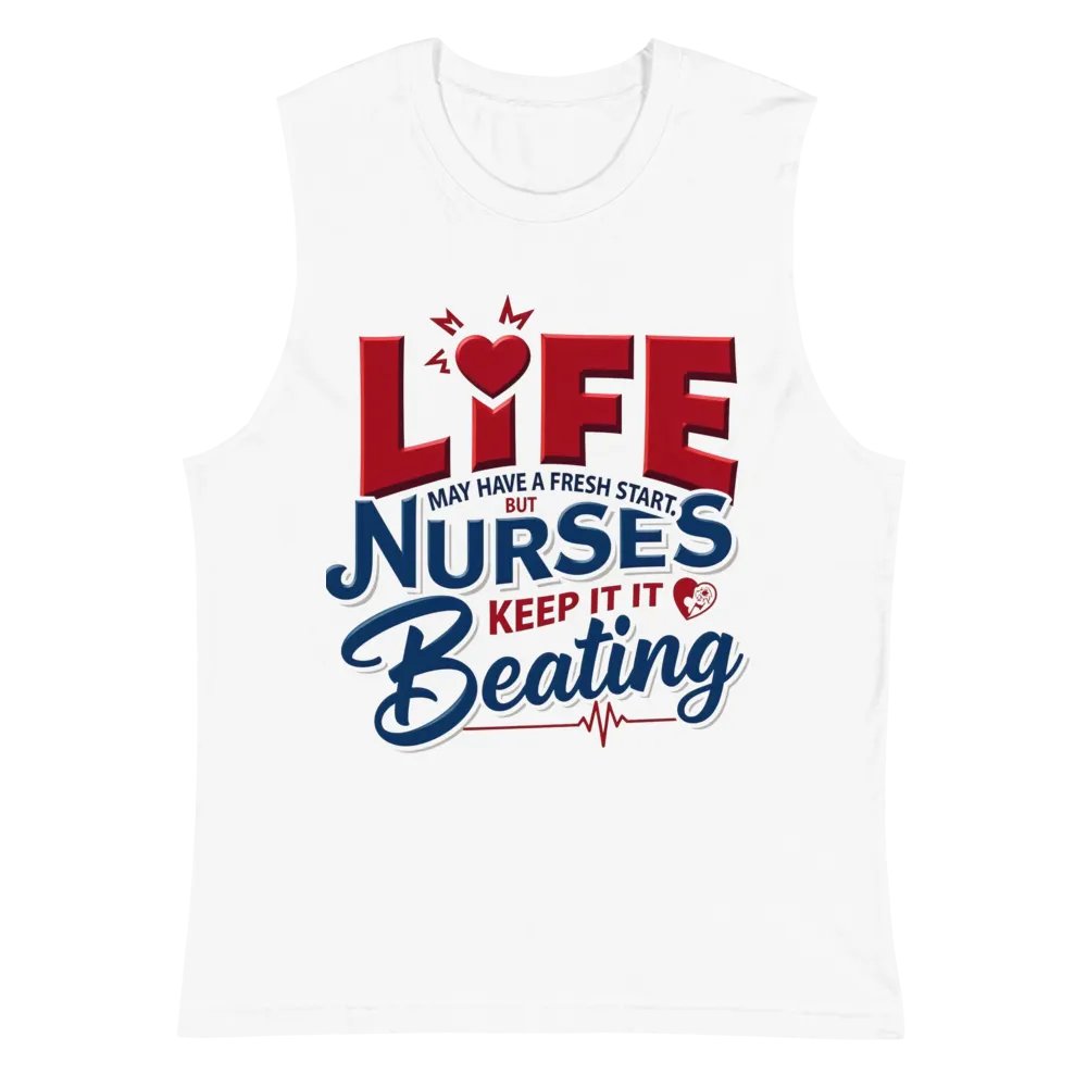 Heartbeat of Life Nurse Muscle Tank product image (2)
